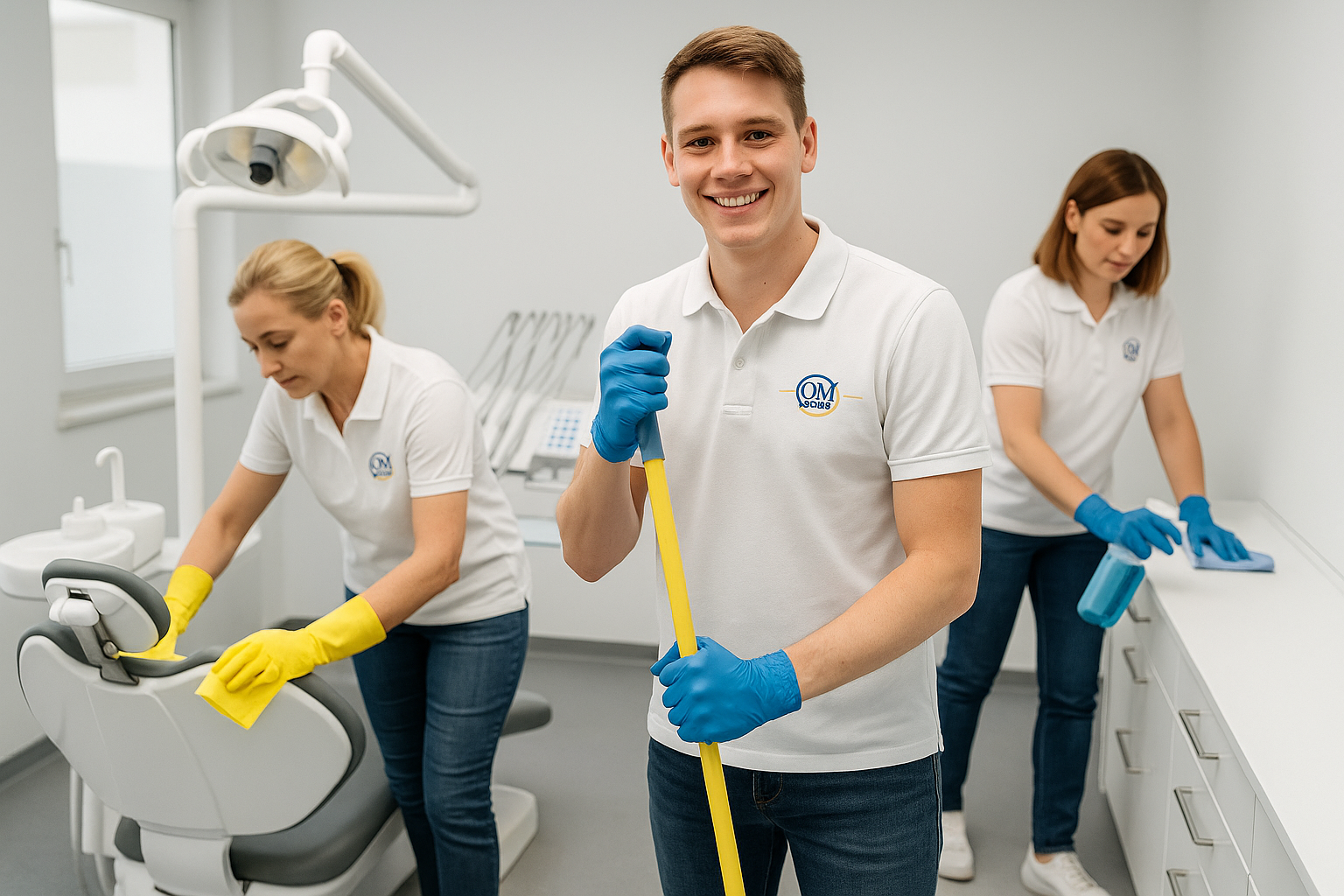 Gebäudereinigung - Team bei der Arbeit